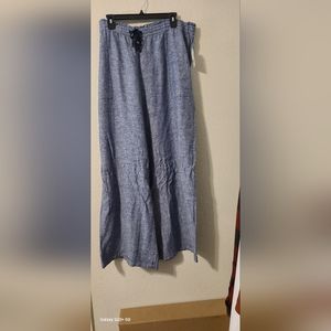 Linen pants wide leg size 20